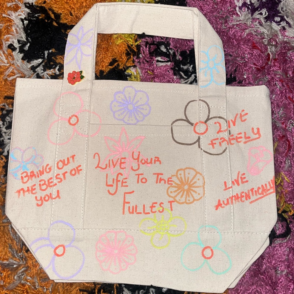 Colorful Canvas Tote Bag